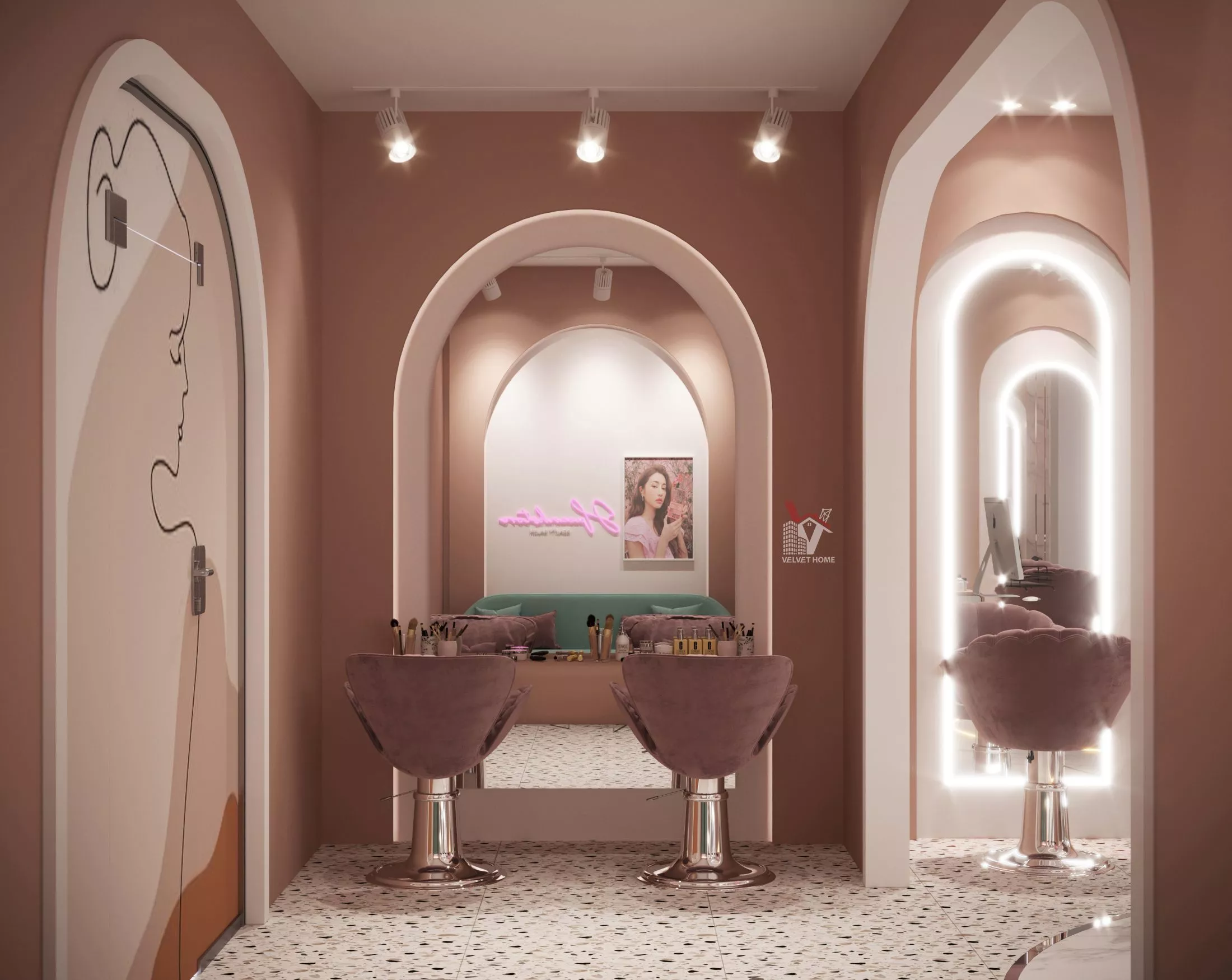 nail salon interior design