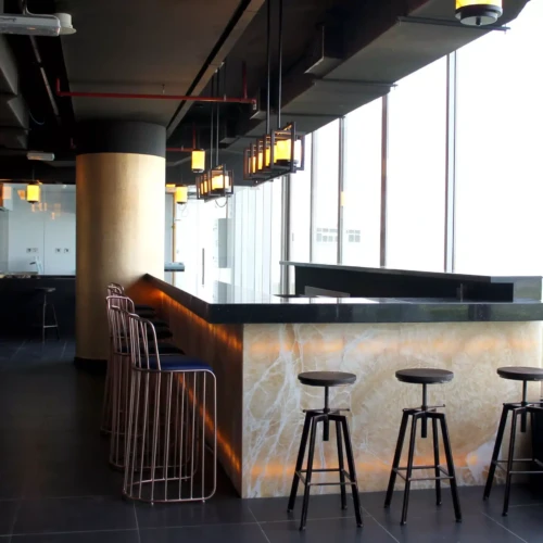 The reception counter serves as the business card of your establishment—a crucial first point of contact. At Velvet Home, we design reception counters that are not only functional but also make a lasting first impression.