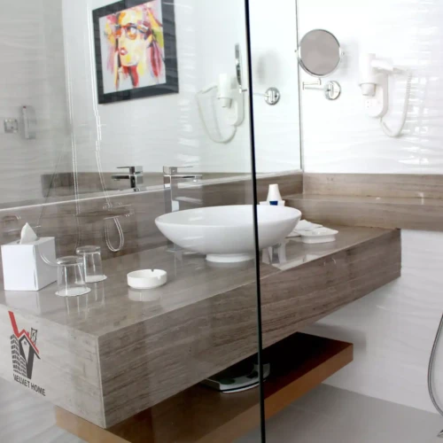 Elevate the elegance of your personal space with custom-designed vanity counters from Velvet Home. Our counters blend functionality with aesthetic appeal, crafted from the finest materials to create a focal point in any bathroom or dressing area.